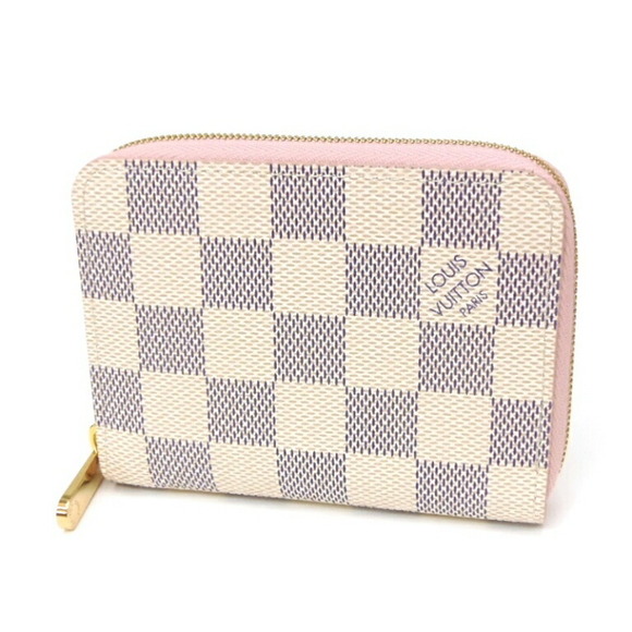 Louis Vuitton Zippy Pink Case Ballerine White Coin Azur Rose - Picture 1 of 3